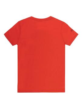 Camiseta elPulpo Silhouette Colours rojo niño