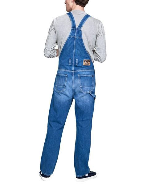 Peto Jeans Dougie Hammer Azul para Hombre en 14Oz