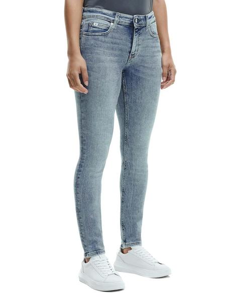 búnker cansada Receptor Vaqueros Calvin Klein Jeans Mid Rise Skinny azul mujer