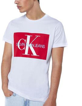 Klein Monogram Box Logo blanco/rojo