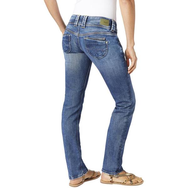 Pepe Jeans VENUS STRAIGHT FIT LOW WAIST - Vaqueros rectos - blue
